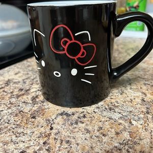 Hello Kitty Black and Red coffee mug